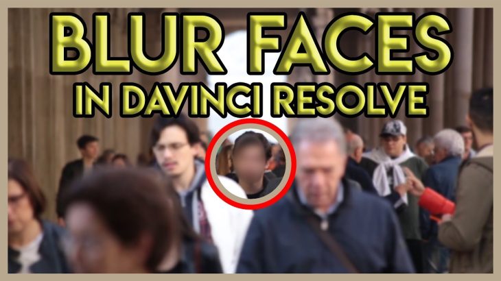 【Davinci resolve 17】How to Blur Faces in Davinci Resolve 16