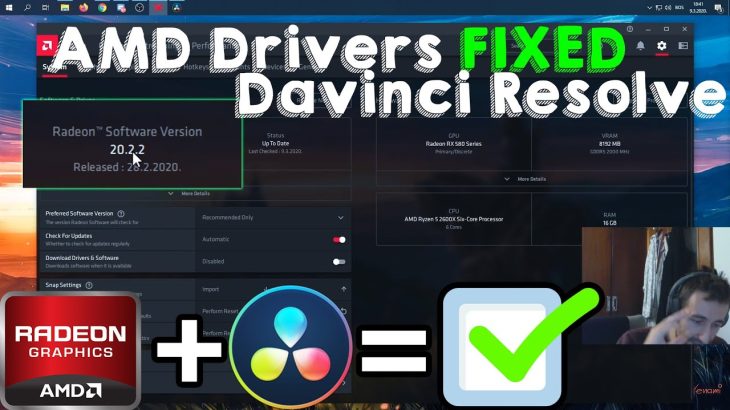【Davinci resolve 17】AMD fixed their drivers DaVinci Resolve approves