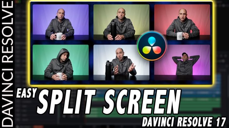 【Davinci resolve 17】Easy SPLIT SCREEN Effect added in DaVinci Resolve 17 | VIDEO COLLAGE FX Tutorial