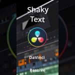 【Davinci resolve 17】How to Create Shaky Text in DaVinci Resolve #shorts
