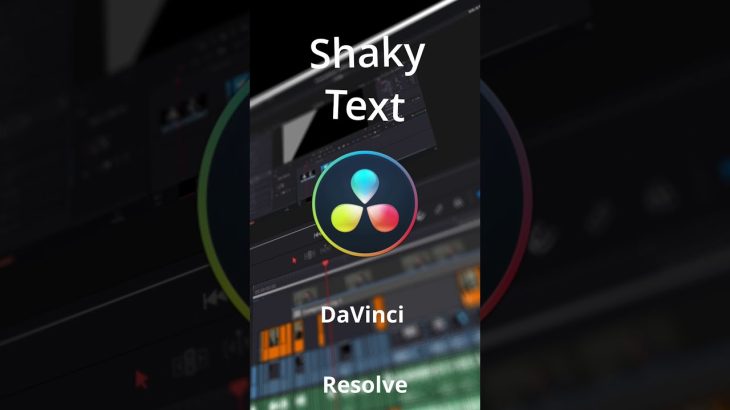 【Davinci resolve 17】How to Create Shaky Text in DaVinci Resolve #shorts