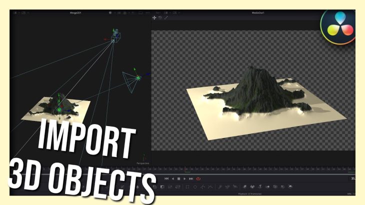 【Davinci resolve 17】How to import 3D Objects in Davinci Resolve Fusion 17 | FBX Mesh