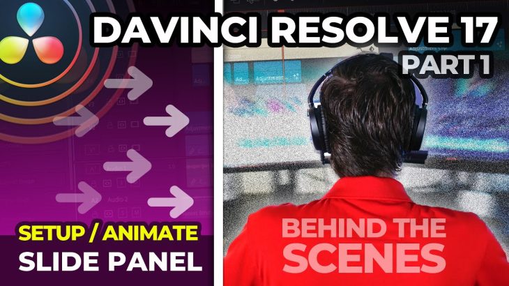 【Davinci resolve 17】SLIDE Panel BTS / Animation / Custom Controls / Davinci Resolve Tutorial / FUSION.