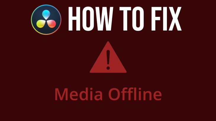 【Davinci resolve 17】How to Fix Media Offline Error (Missing Files) in DaVinci Resolve 17