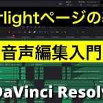 【Davinci resolve 17】【DaVinci Resolve 17入門】 Fairlightページの基礎 | オーディオ・音声編集始めるならまずはFairlightページをマスターしよう！