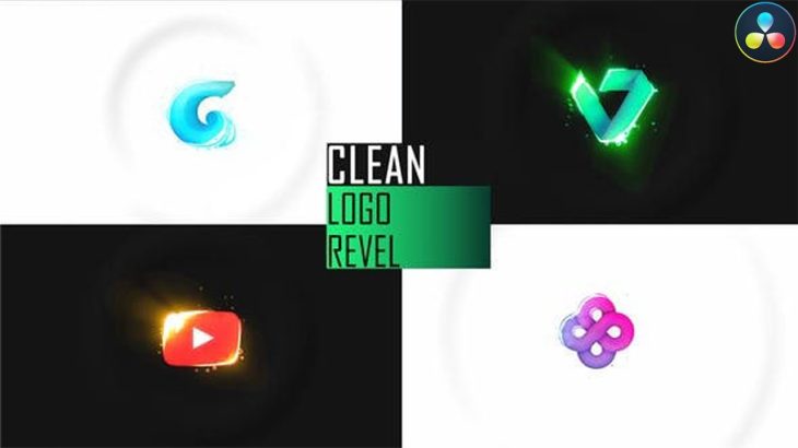 【Davinci resolve 17】Clean Logo Intro Reveal ★ DaVinci Resolve Templates ★
