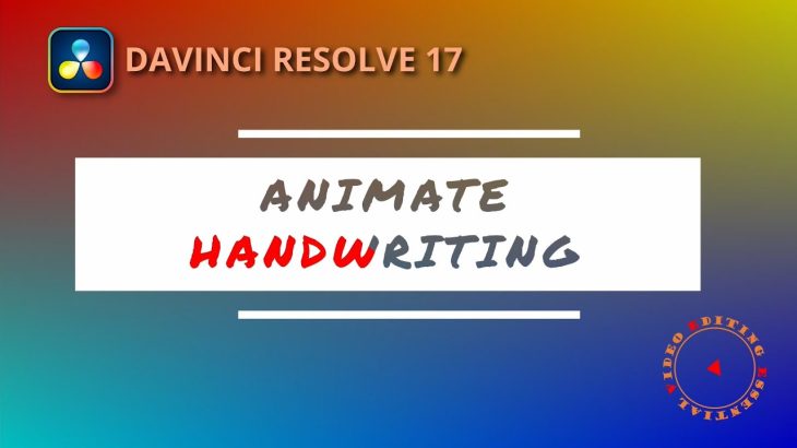 【Davinci resolve 17】Create Handwriting Animation Effect in DaVinci Resolve