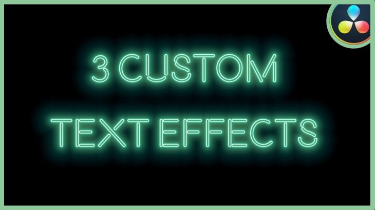 【Davinci resolve 17】3 Custom Text Effects | DaVinci Resolve 17 |