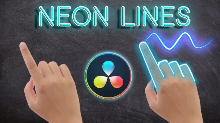 【Davinci resolve 17】NEON Glowing Lines Effect Animation | Davinci Resolve 17 Tutorial