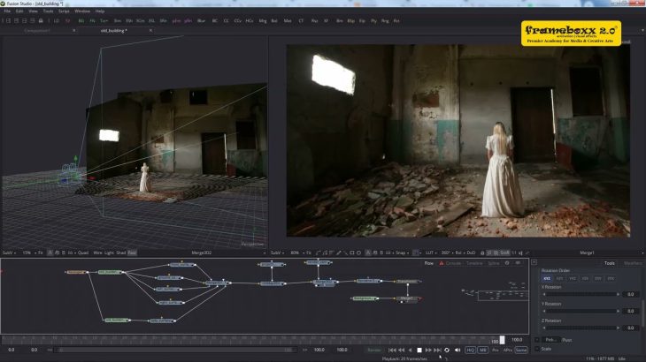 【Davinci resolve 17】BLackmagic Design Fusion | Camera Projection