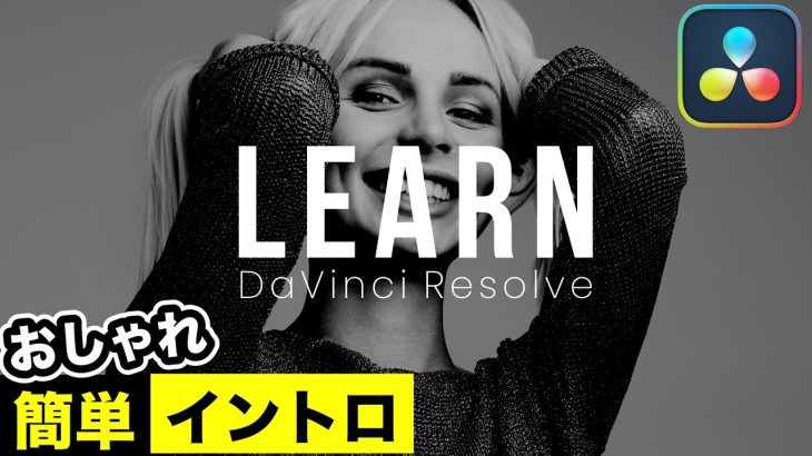 【Davinci resolve 17】おしゃれで簡単イントロ、オープニングの作り方 | テキストアニメーション【DaVinci Resolve動画編集】