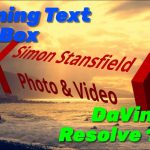 【Davinci resolve 17】Spinning Text Box – DaVinci Resolve 16/17