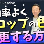 【Davinci resolve 17】DaVinci Resolveで効率よくテロップの色やサイズを変更する方法【動画編集初心者向け】