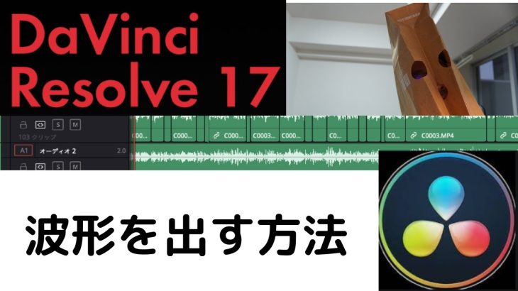 【Davinci resolve 17】DaVinchi Resolve 17 で波形が出ない方必見