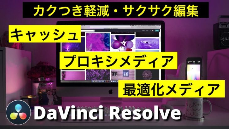 【Davinci Resolve 17】プロキシメディア、最適化メディア、キャッシュ | カクカク、プレビューが重いときの対処法