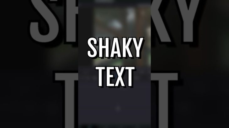 【Davinci resolve 17】Shaky Text in Davinci Resolve 17 #Shorts