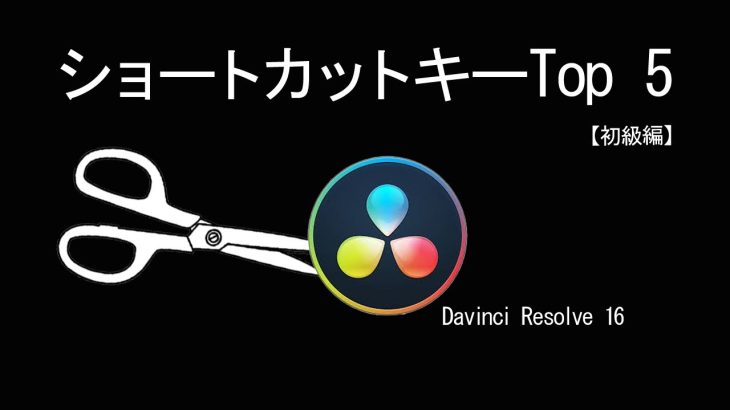 【Davinci Resolve 16】カット編集で役立つ、ダビンチリゾルブ 16のショートカットキー登録方法と使い方