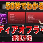 【Davinci resolve 17】50秒でわかるメディアオフラインの修復方法 #Premiere