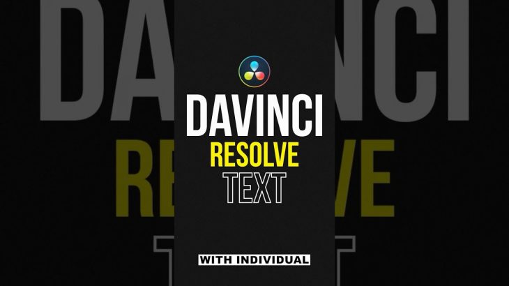 【Davinci resolve 17】Advanced Title Animations in DaVinci Resolve #davinciresolve