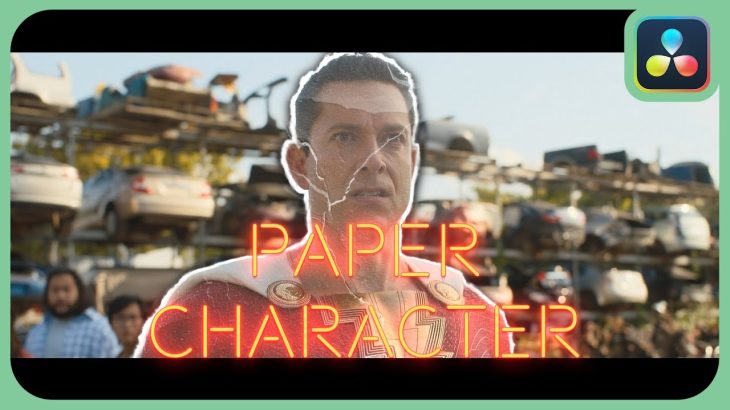【Davinci resolve 17】Paper Character Effect | DaVinci Resolve 18.5 Studio Beta |