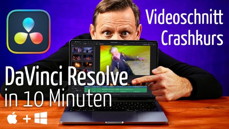 【Davinci resolve 18】DaVinci Resolve IN 10 MINUTEN (Tutorial deutsch), Videos schneiden kostenlos