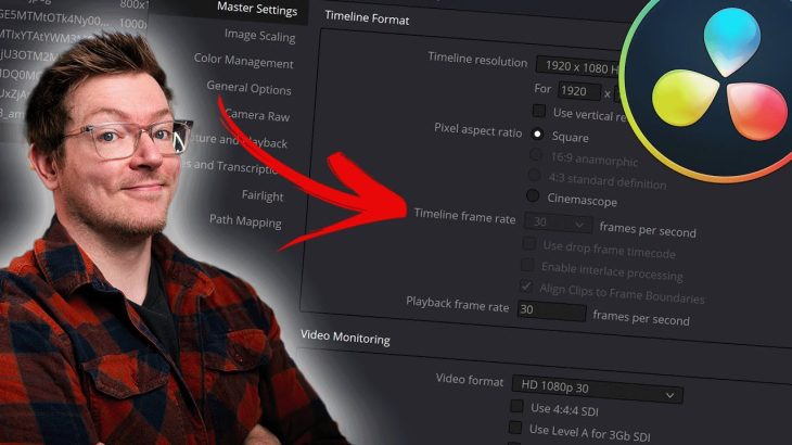 【Davinci resolve 18】Confused by Resolutions & Frame Rates?! WATCH THIS! Davinci Resolve 18 Beginners Tutorial