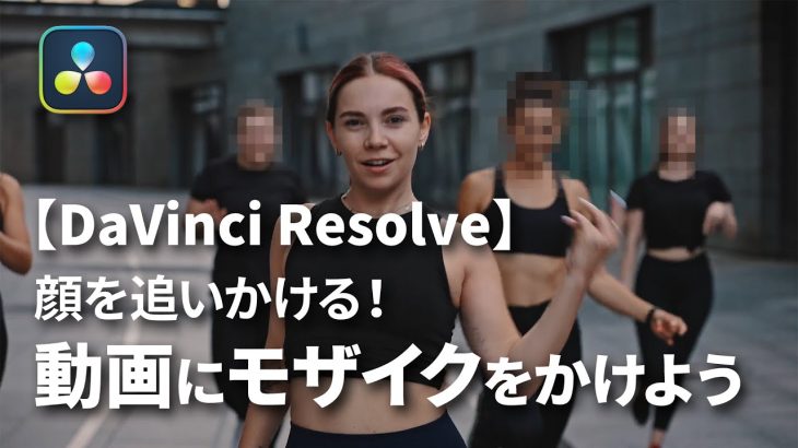 【Davinci resolve 17】【DaVinci Resolve 18.6】顔を追いかける！動画にモザイクをかけよう