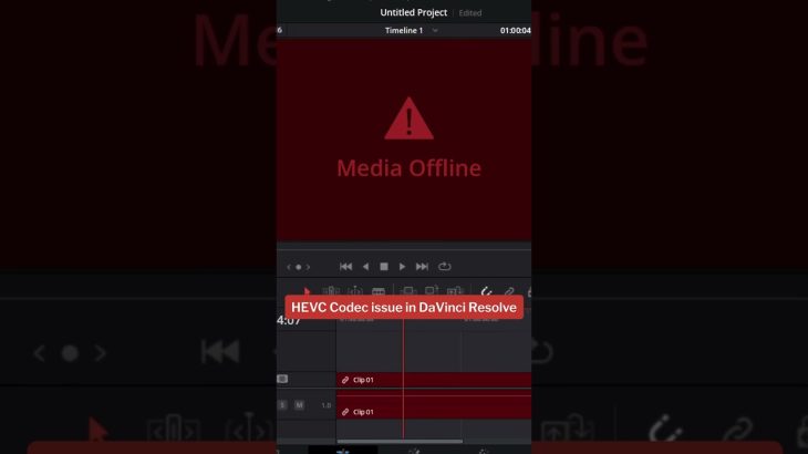 【Davinci resolve 17】How to fix Media Offline in Davinci Resolve 18 | HEVC Codec issue fix | #davinciresolve #2024