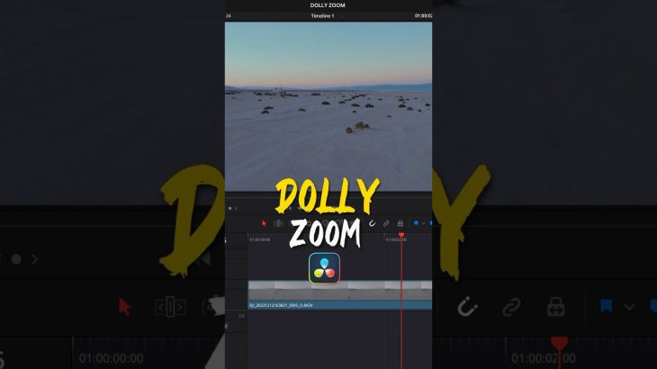 【Davinci resolve 17】Dolly zoom effect in DaVinci Resolve