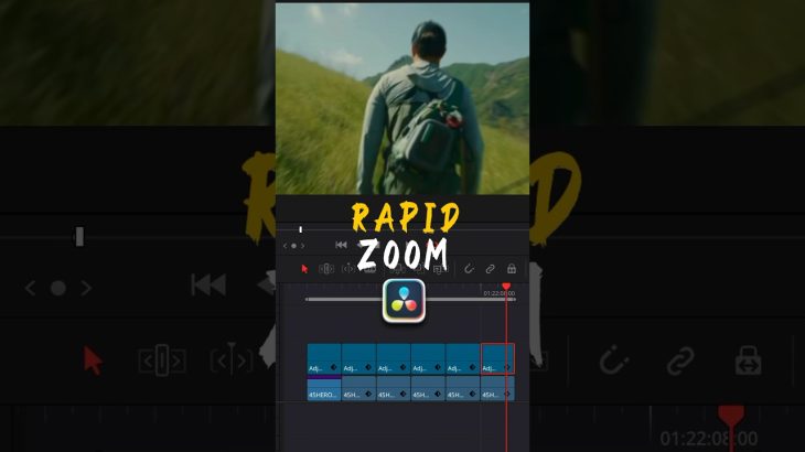 【Davinci resolve 17】Rapid zoom effect in DaVinci Resolve