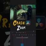 【Davinci resolve 17】Crash zoom out effect in DaVinci Resolve