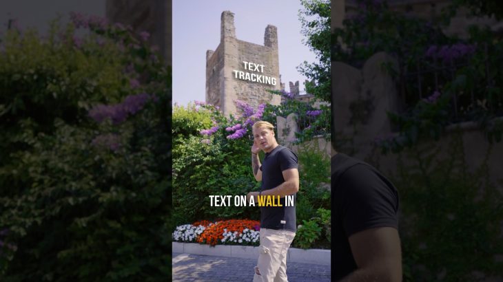 【Davinci resolve 17】How to track text to a wall in DaVinci Resolve. #davinciresolve #texttracking #videoediting