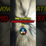 【Davinci resolve 17】Rapid Zoom Effect in Davinci Resolve | EditLab