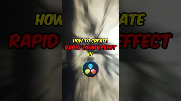 【Davinci resolve 17】Rapid Zoom Effect in Davinci Resolve | EditLab
