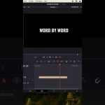 【Davinci resolve 17】Word by word text animation in DaVinci Resolve