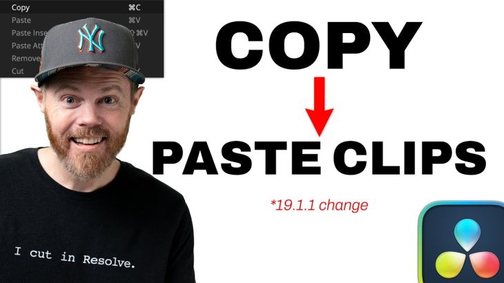 【Davinci resolve 19】The NEW Copy & Paste Option for DaVinci ResolveThe NEW Copy & Paste Option for DaVinci Resolve