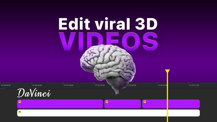 【Davinci resolve 17】How To Edit Viral 3-D Videos | DaVinci Resolve