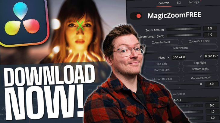 【Davinci resolve 19】The FREE Zoom Tool for DaVinci Resolve 19 – Magic Zoom!The FREE Zoom Tool for DaVinci Resolve 19 – Magic Zoom!