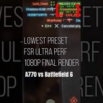 【Davinci resolve 17】Intel Arc A770 16GB vs Battlefield 6